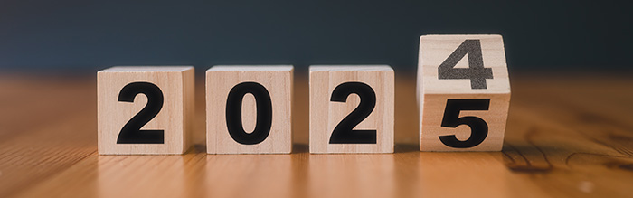 blocks changing year from 2024 to 2025